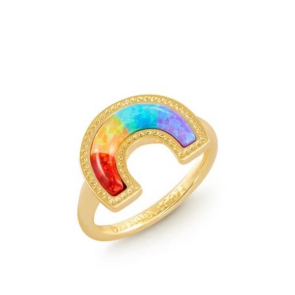 Kendra Scott Kyocera Opal rainbow ring (SIZE 8 and 9 available) - Picture 3 of 3